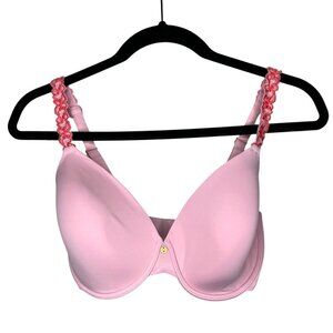 Natori Womans Pink Pure Luxe Contour Underwire Bra 32G style 732080